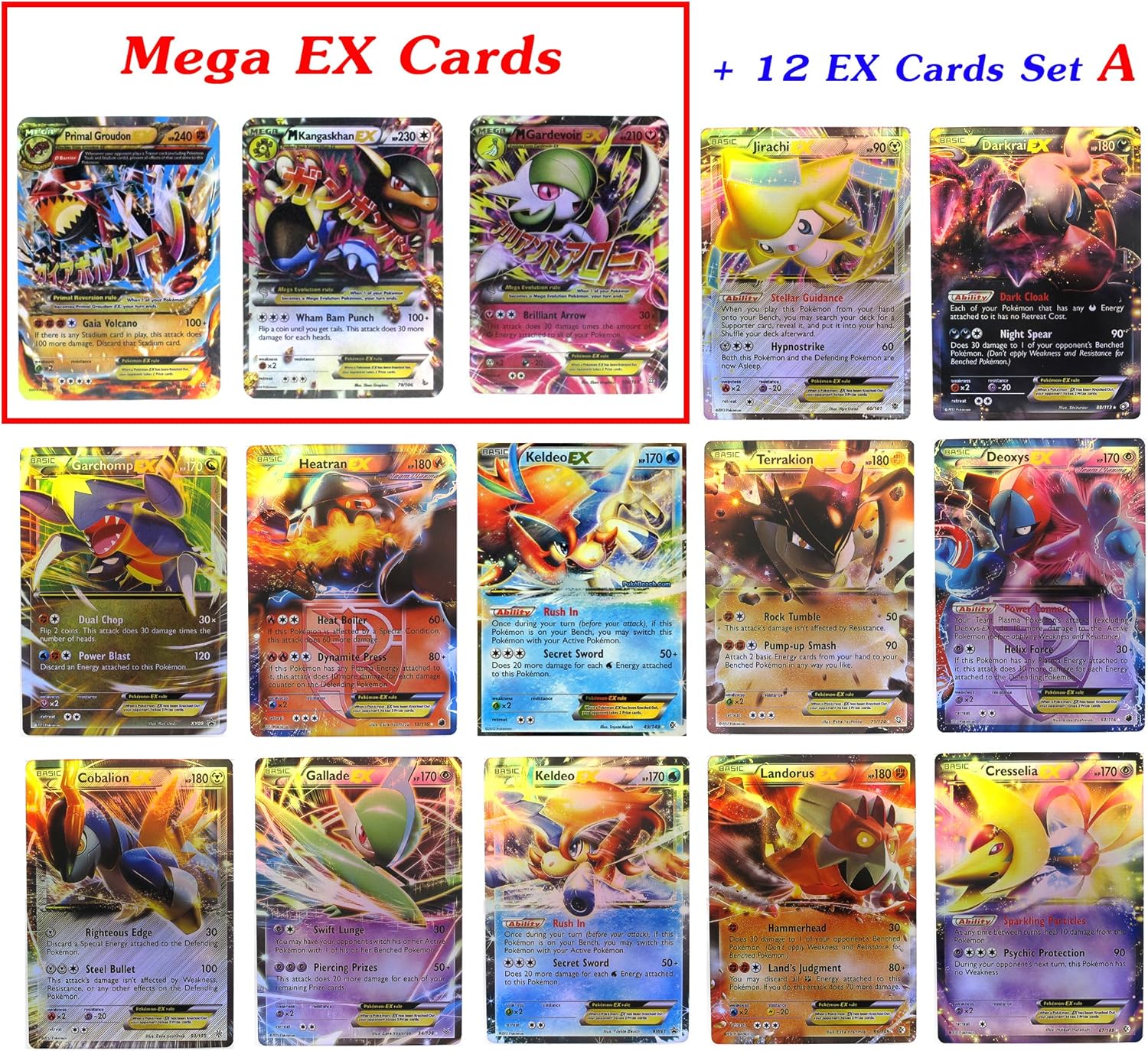 新しいmegaゲンシグラードンexカード Kangaskhan Gardevoir With 12 Ex Rareカードトレーディングカードゲームwithボックスとカードスリーブfast Shipping トレカ 通販 Amazon