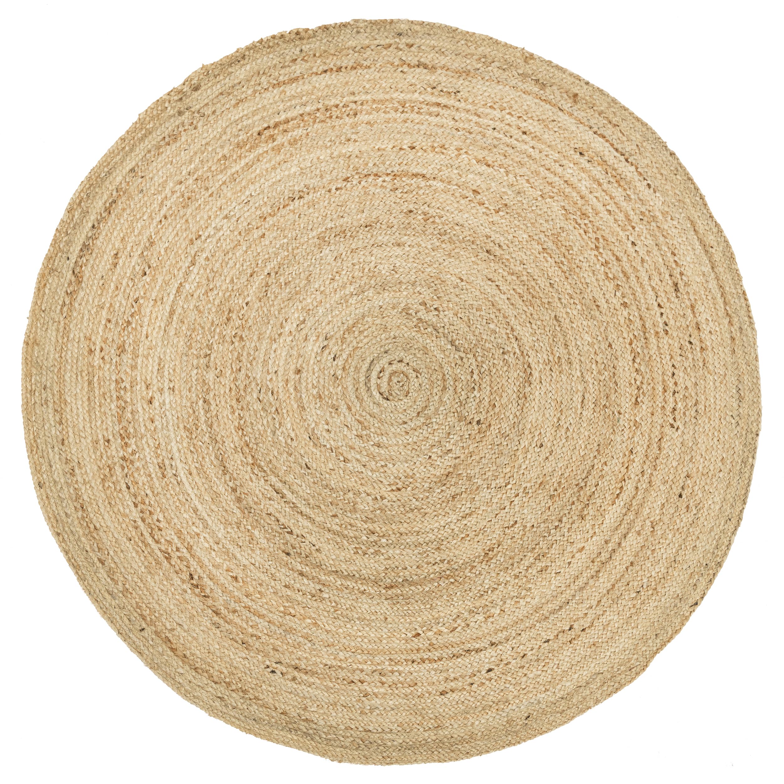 Photo 1 of **SCRAPE **HOMEMONDE 6ft Round Natural Jute Rug - Handwoven Braided Reversible Vintage Area Rug Farmhouse Rustic and Bohemian Eco Friendly Home Décor for Bedroom, Living Room and Kitchen