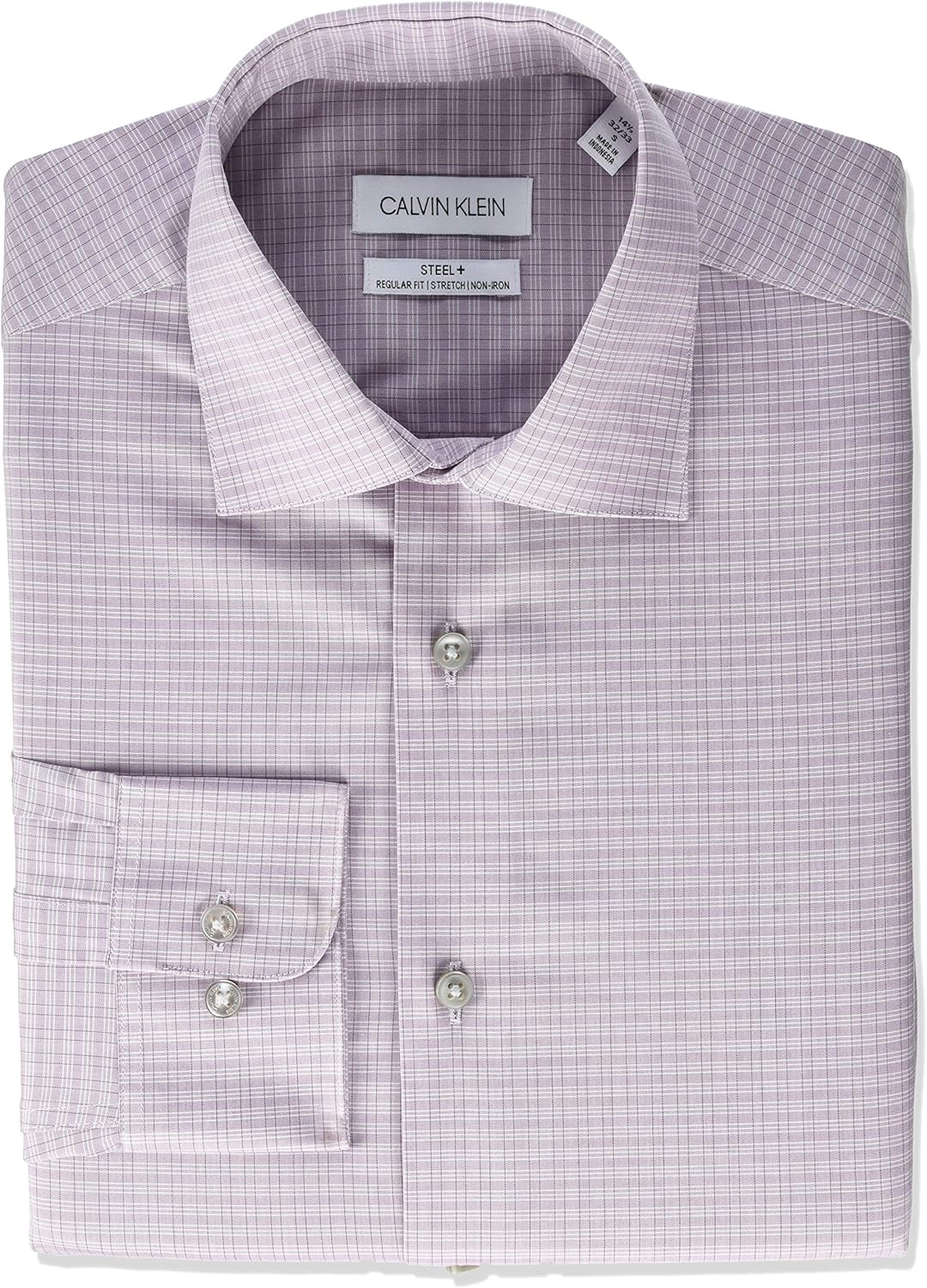 calvin klein men's dress shirts non iron slim fit solid