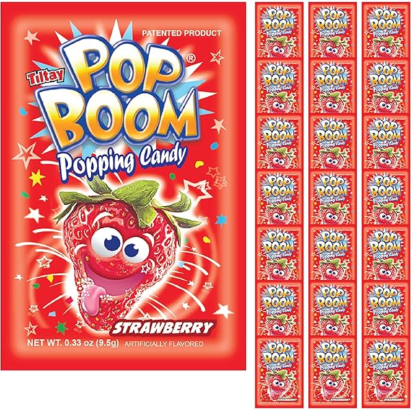 Amazon.com: Tiltay Pop Boom Popping Candy – 16 Packs (Strawberry)