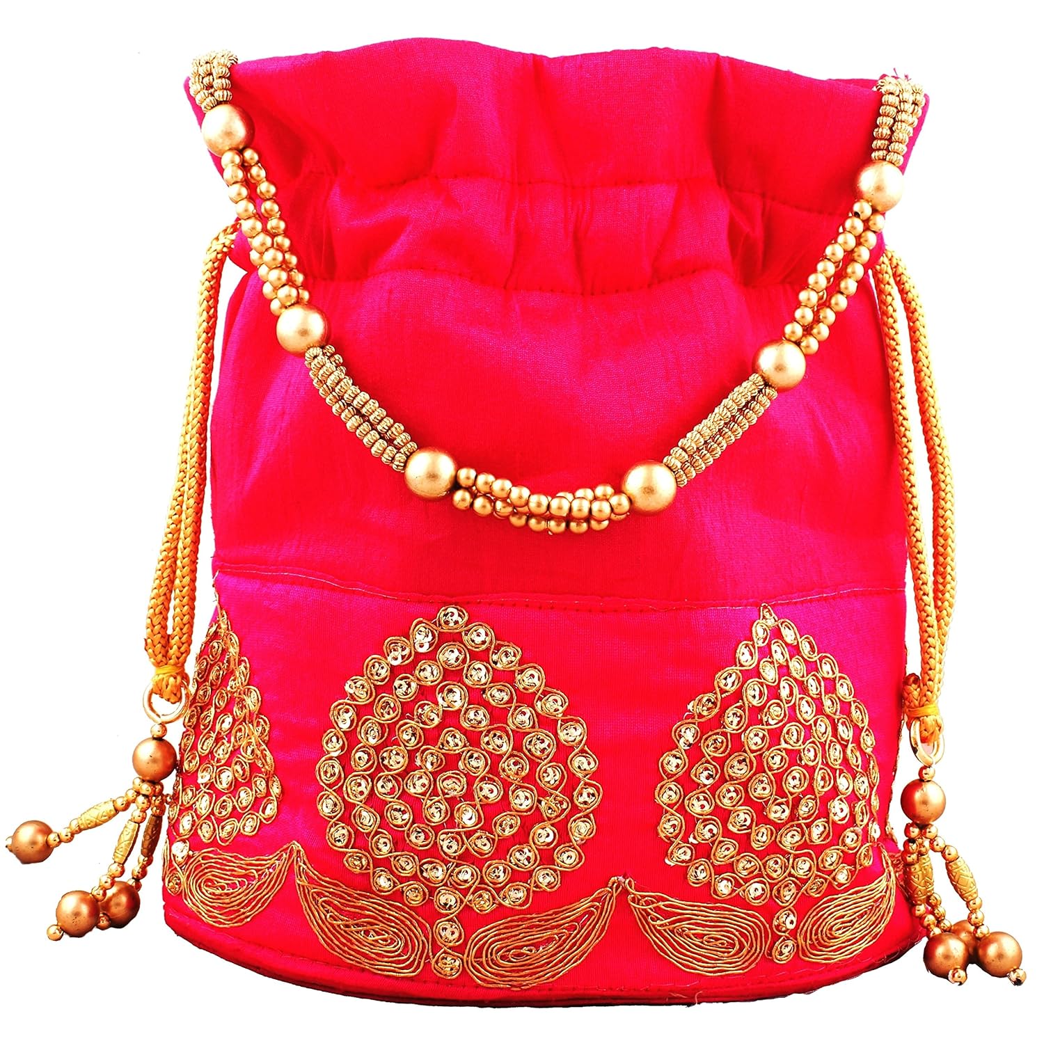 bombay haat women's potli (magenta, bp0002)