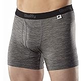 Woolly Clothing Men's Merino Wool Boxer Brief - Everyday Weight - Wicking Breathable Anti-Odor