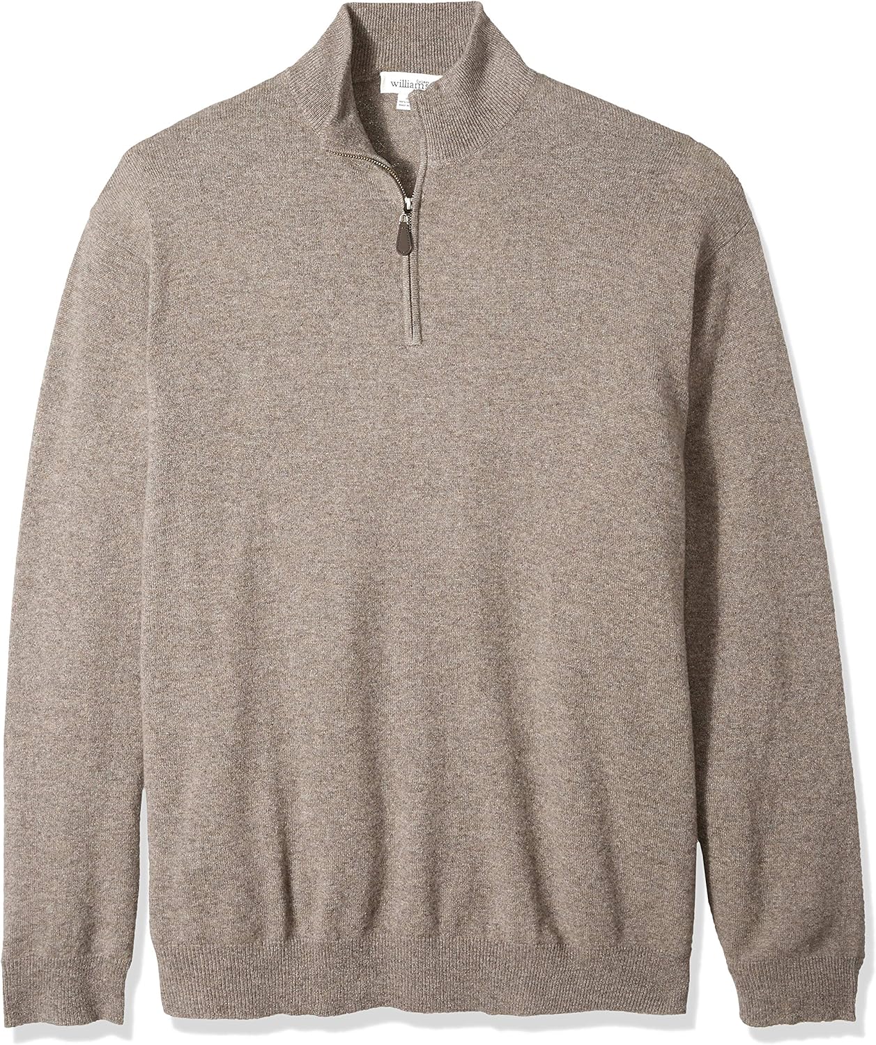 Williams Cashmere Mens 100 Cashmere Mock Neck Pullover Haff Zip