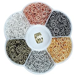 YAKA 5000Pcs 4mm1Box 6 Colors Open Jump Ring,Ring