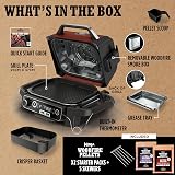 Ninja Woodfire Outdoor Grill Smoker Air Fryer 7 Functions Red/Black view 2