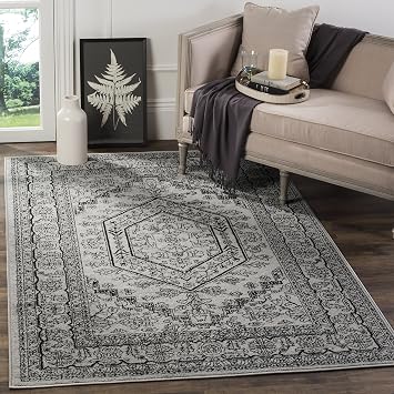 Safavieh Odessa Gewebter Teppich Adr108a Silber Schwarz 121 X
