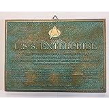 Aged USS Enterprise D Dedication Plaque