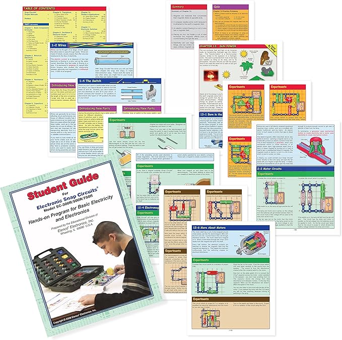 Amazon Com Snap Circuits Sc 100 Student Training Program With Student Study Guide Perfect For Stem Curriculum Toys Games