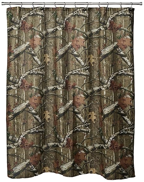 Mossy Oak Camouflage Shower Curtain Amazon Co Uk Kitchen Home