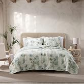 Tommy Bahama - Twin Quilt Set with Shams, Cotton, Reversible | Soft and Lightweight, All-Season Layering, Versatile Bed Cover, Coordinated Bedroom Style, Easy Care, Everyday Comfort