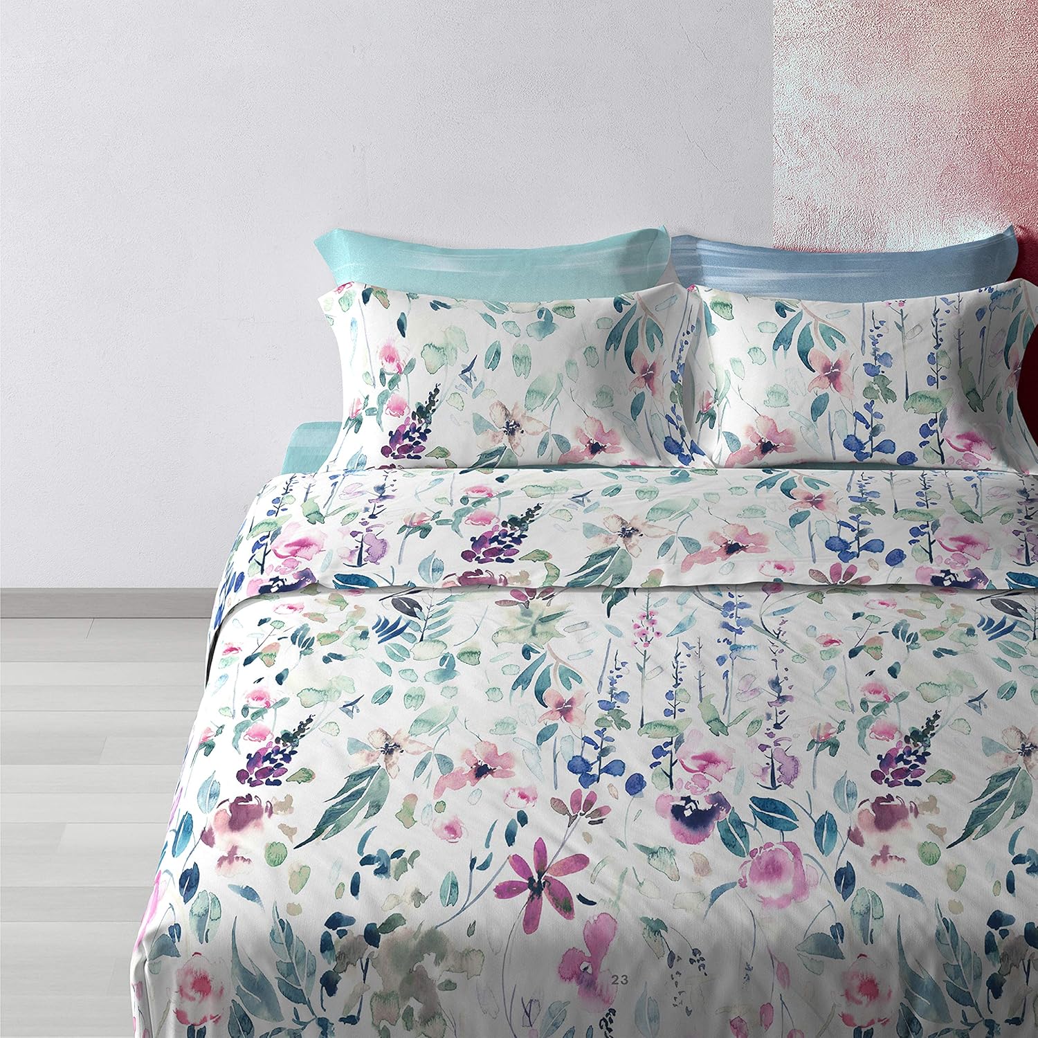 Set Lenzuola Di Cotone Super Comodo - Matrimoniale, Singolo O Piazza E Mezza | Color Rosa E Altri - Foto 11