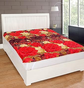 Cozyland Floral Polycotton Double Mattress Protector - Multicolour