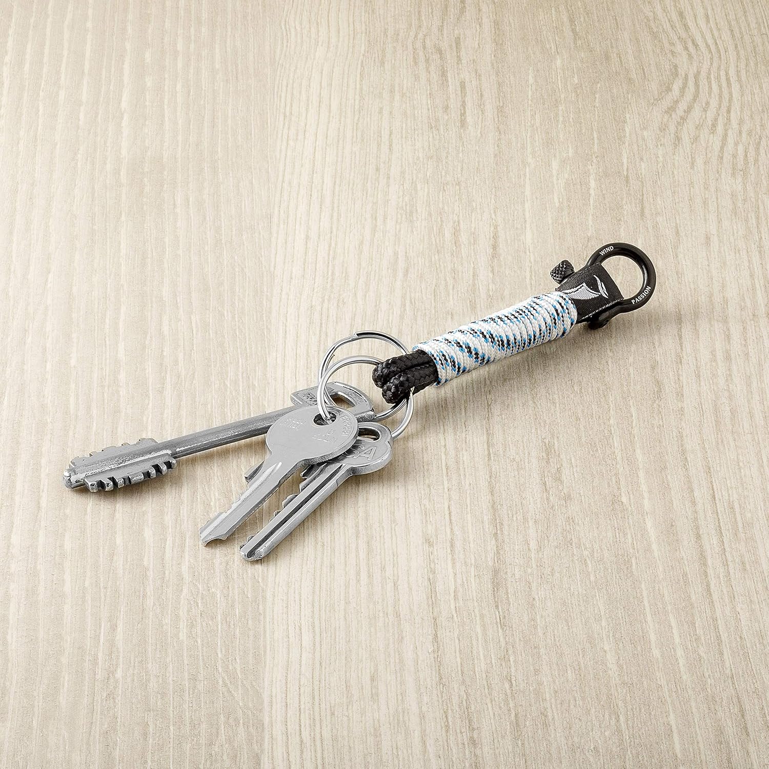 Wind Passion - Paracord Nautical Keychain for Men & Women Who Love Adventures, White Pearl - Image 5