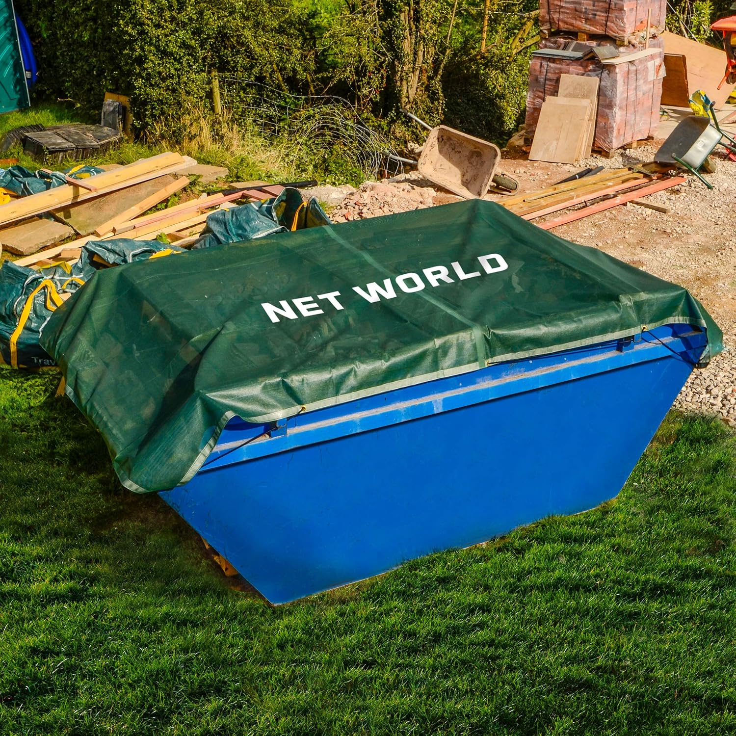 Ultra Heavy Duty Mesh Skip Nets Cargo Nets, Multiple Sized 300GSM