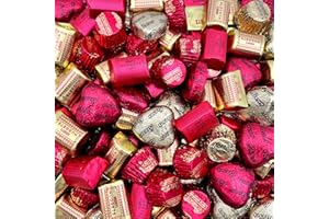 CRAZYOUTLET Valentine's Day Chocolate Candy Assortment HERSHEY'S NUGGETS and REESESHearts, Bulk Pack 2 Pounds