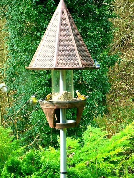 Victorian Garden Bird Feeding Feeder Station With Bath Stand
