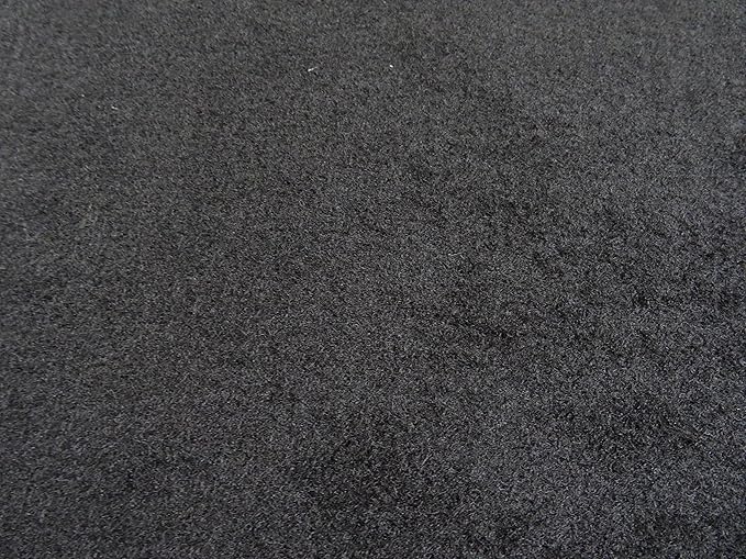 Autoteppich zur Auskleidung, Meterware in beliebiger Größe - Qualität Deluxe schwarz (1m x 2m Breite)