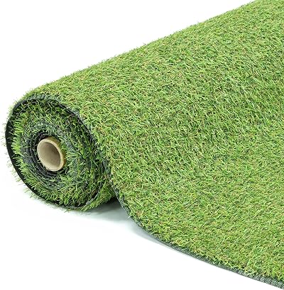 GardenKraft 4m x 1m Artificial Grass Roll 15mm Pile UV Guard