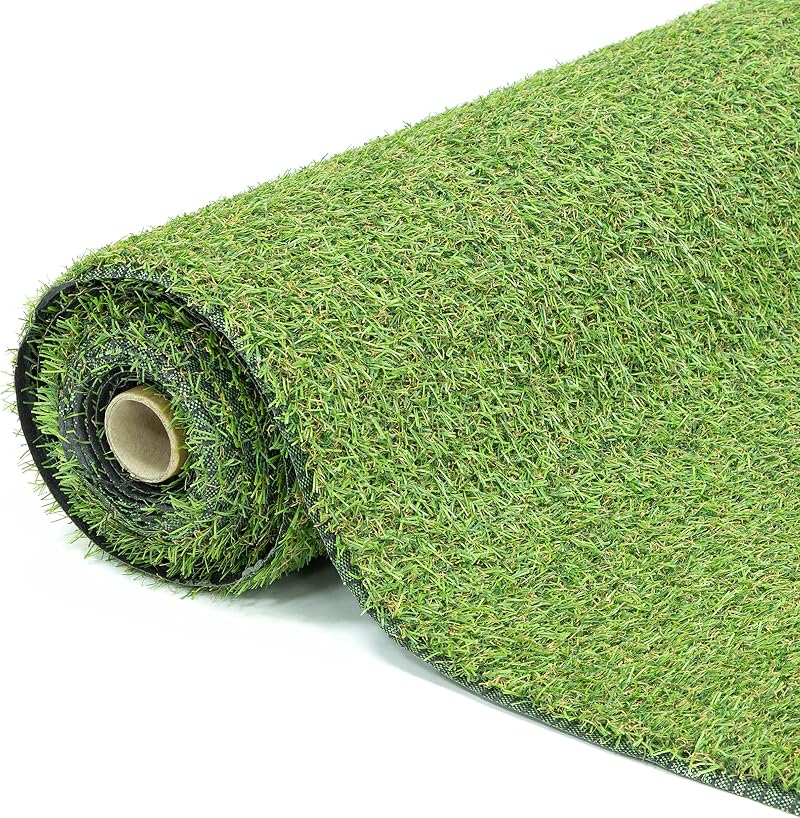GardenKraft 4m x 1m Artificial Grass Roll 15mm Pile UV Guard