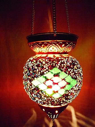 Susajjit Marvelous Turkish Design Hanging Lamp Beautiful Decorative Lantern Showpiece for Indoor/Outdoor, Home/Office Decoration