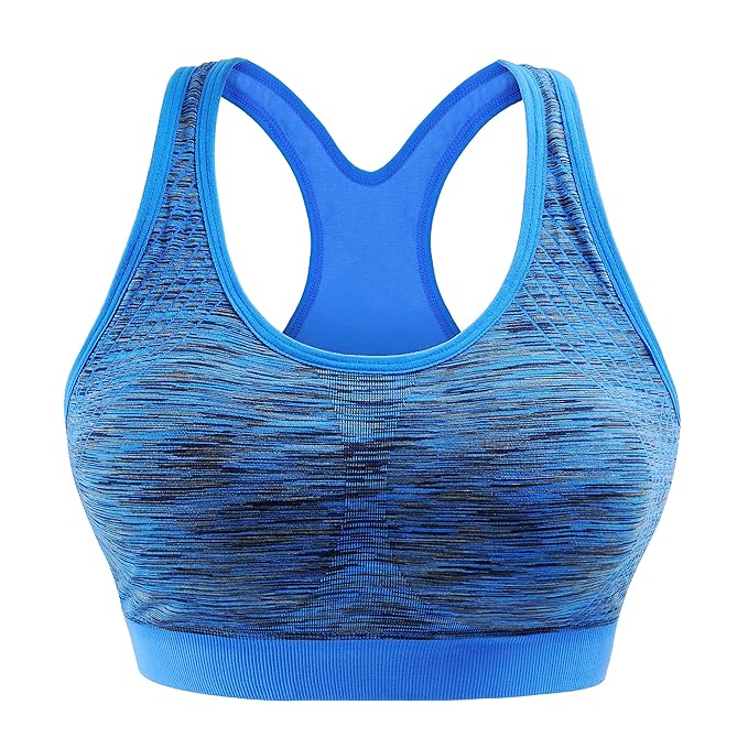 Libella 3er 1er Damen Sport-BH Bustier Starker Halt Gepolsterter Push Up Ohne Bügel Fitness Sporttop X-Rücken 3761