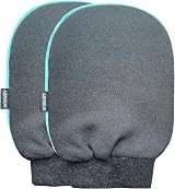 aZengear Exfoliating Glove 2 Pack, Deep Cleansing Scrub Mitts view 7