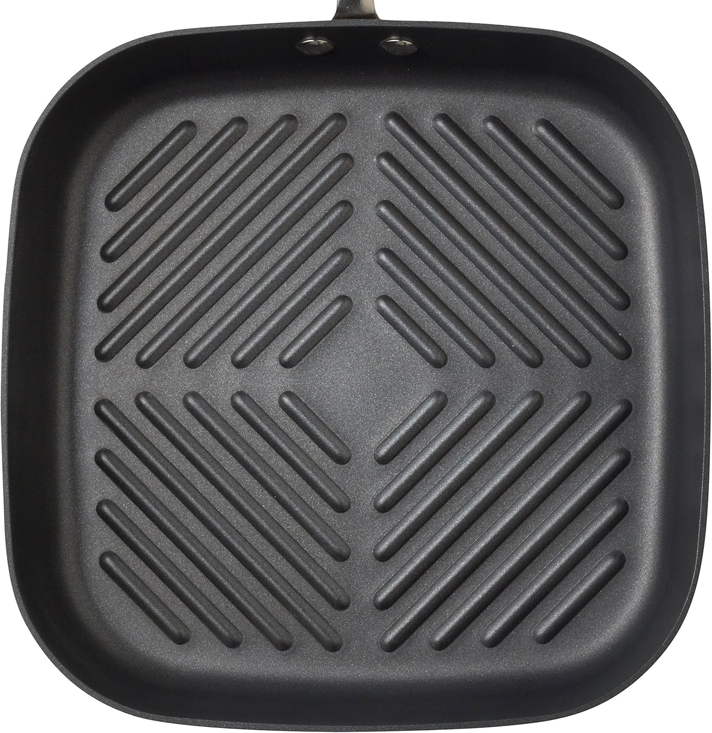 Rachael Ray Brights Hard Anodized Nonstick Square Griddle Pan/Grill, 11 Inch, Gray with Orange Handles: Rachel Ray Cookware: Kitchen & Dining