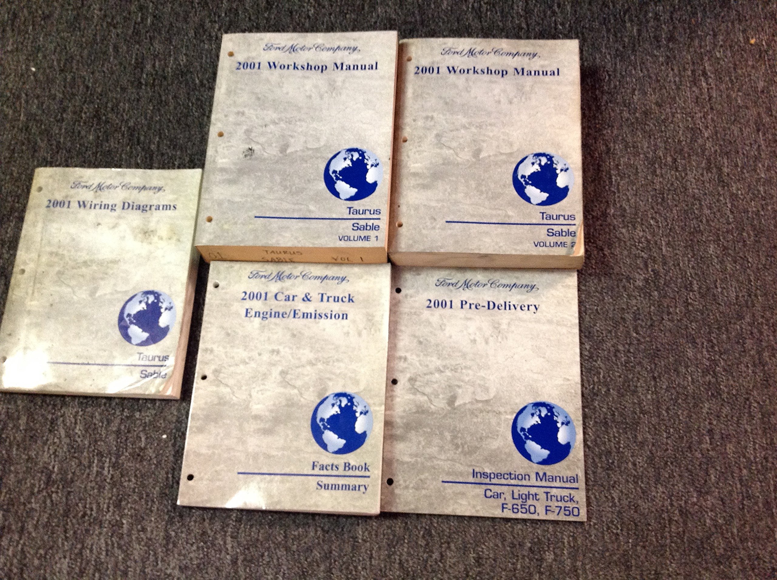 2001 FORD TAURUS MERCURY SABLE Service Shop Repair Manual Set W EWD +  Inspection Paperback – 2001
