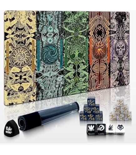 Amazon.com: BREIDMKFM Playmat for MTG with Magic Zones, 24 x 14