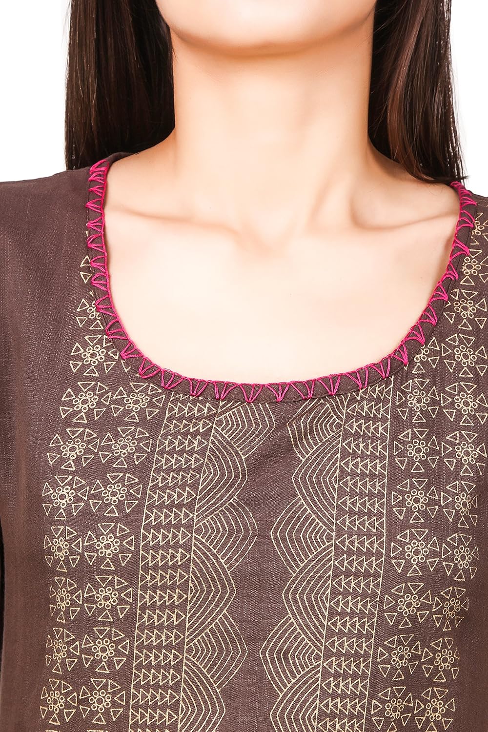 sreshee women's premium cotton designer kurti with palazzo pants set (three colour options)