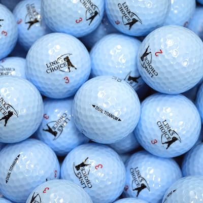 Links Choice 24 Blue Coloured Golf Balls Dual Titanium 90 Compression