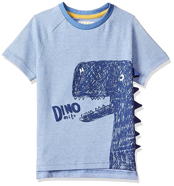 Baby Boys Animal Print Regular Fit T-Shirt