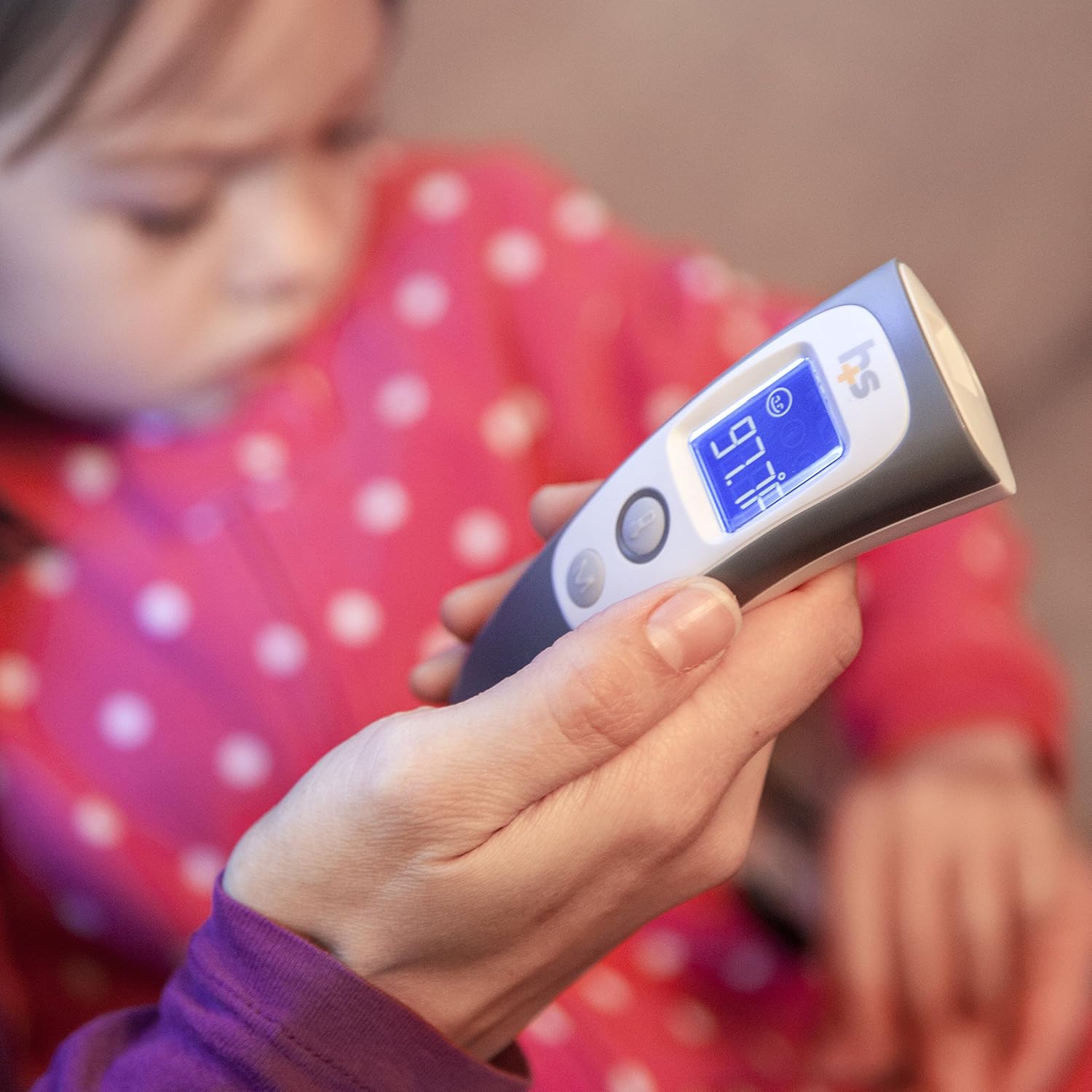 HealthSmart Digital Temporal Thermometer with No Contact Infrared Technology ideal for Babies, Children or Adults with Modes to also Test Temperature of Objects or Air with Alarm and Memory Function: Health & Personal Care