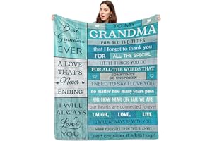 Pezolen Mothers Day Grandma Gifts, Mimi Gifts, Gigi Gifts for Grandma/Grandmom, Nana Gifts, Grandma/Grandmother Gift Ideas, Grammy Gift Blanket 50"x60", Grandma Birthday Gifts from Grandchildren