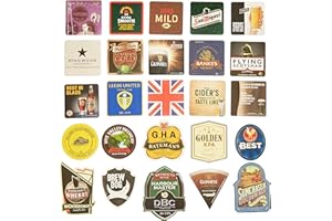 PUBPARA Pub Paraphenalia Traditional Beer Mats, Multi-Colour, Pack of 25