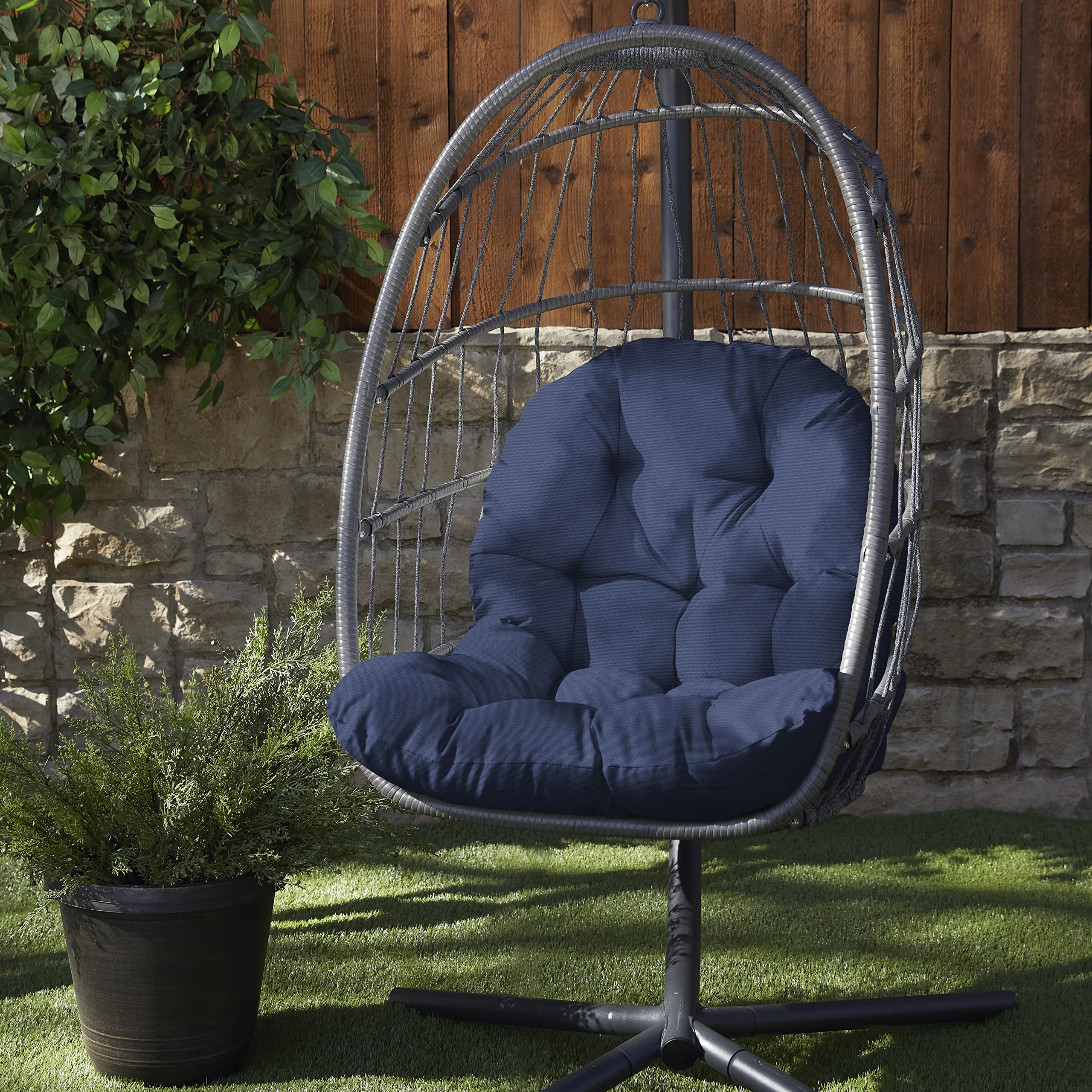Sorra Home Sunbrella Egg Chair Cushion, 1 Count (Pack of 1), Canvas ...