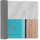 Goldshire 2.9x16.4 FT Drainage Pool Flooring Mat, 0.2Inch Anti-Slip Swimming Pool Mat, Splash PVC Hollow Mesh Roll for Pool Decks Garages Bathrooms Kitchen