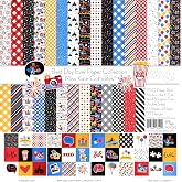 Pattern Paper Pack - Best Day Ever - for Disneyland Walt Disney World - 17 Double-Sided 12"x12" Collection Includes 34 Patter