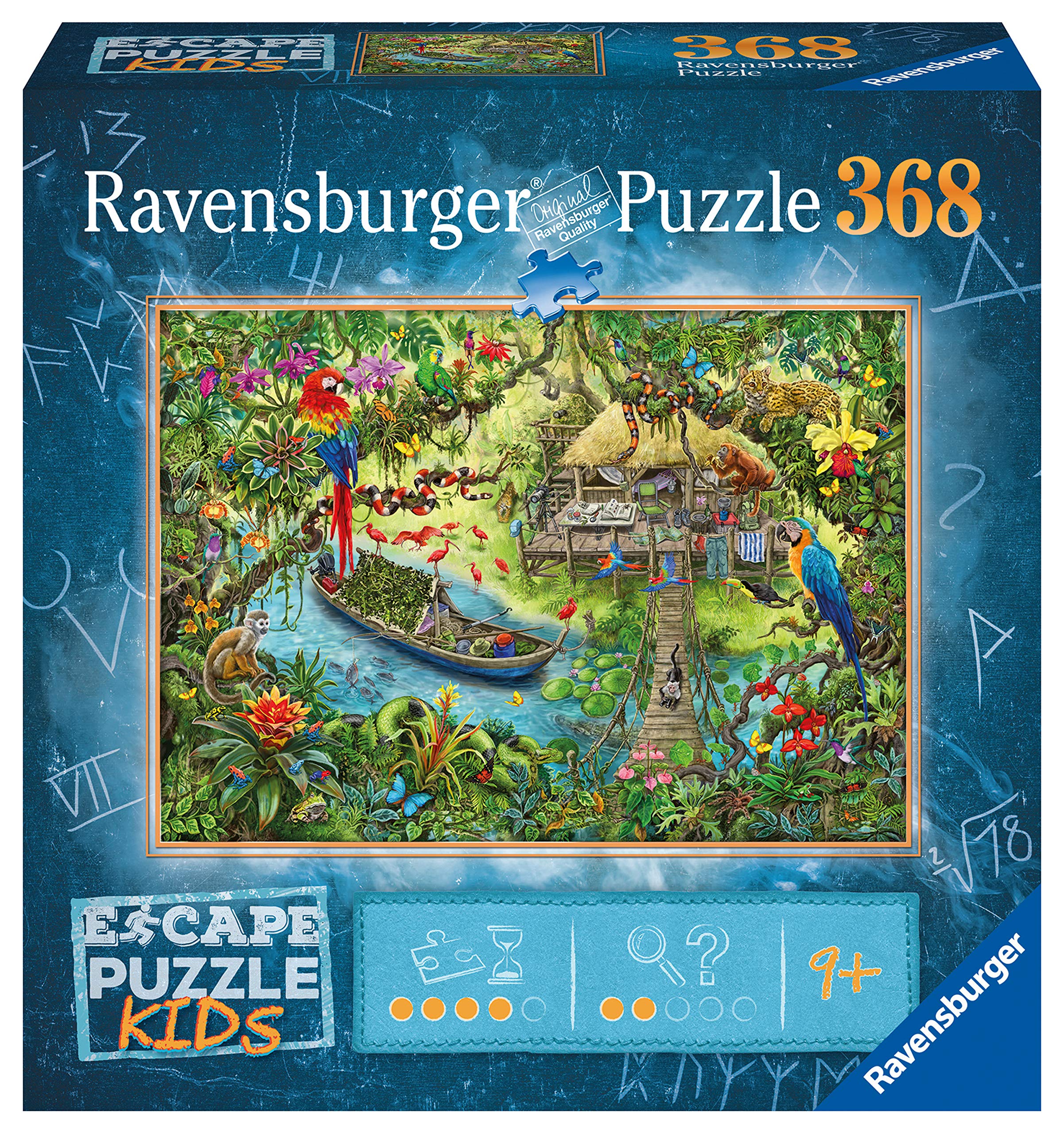 Photo 1 of Ravensburger Escape Kids: Jungle Escape 368 Piece Jigsaw Puzzle for Kids - 12934 - Every Piece is Unique, Pieces Fit Together Perfectly