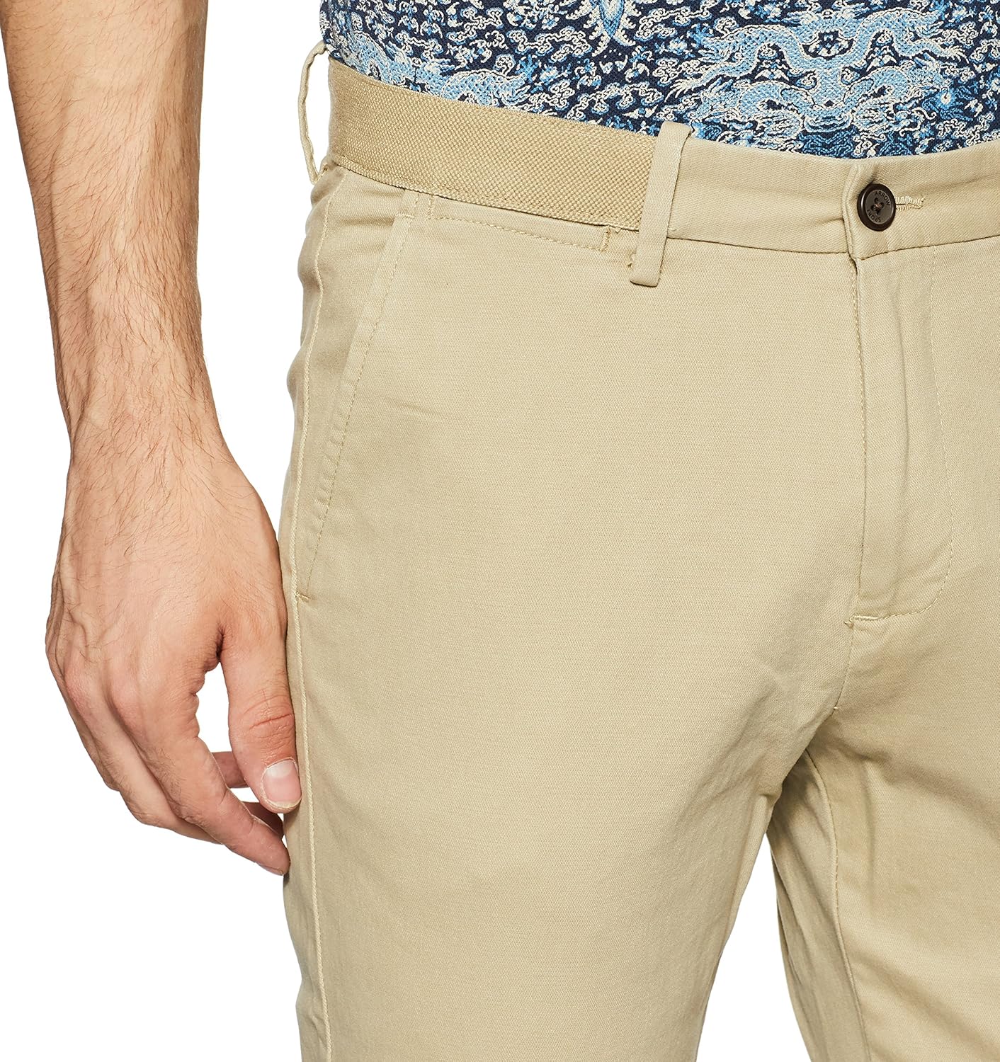 arrow sports men's straight fit casual trousers