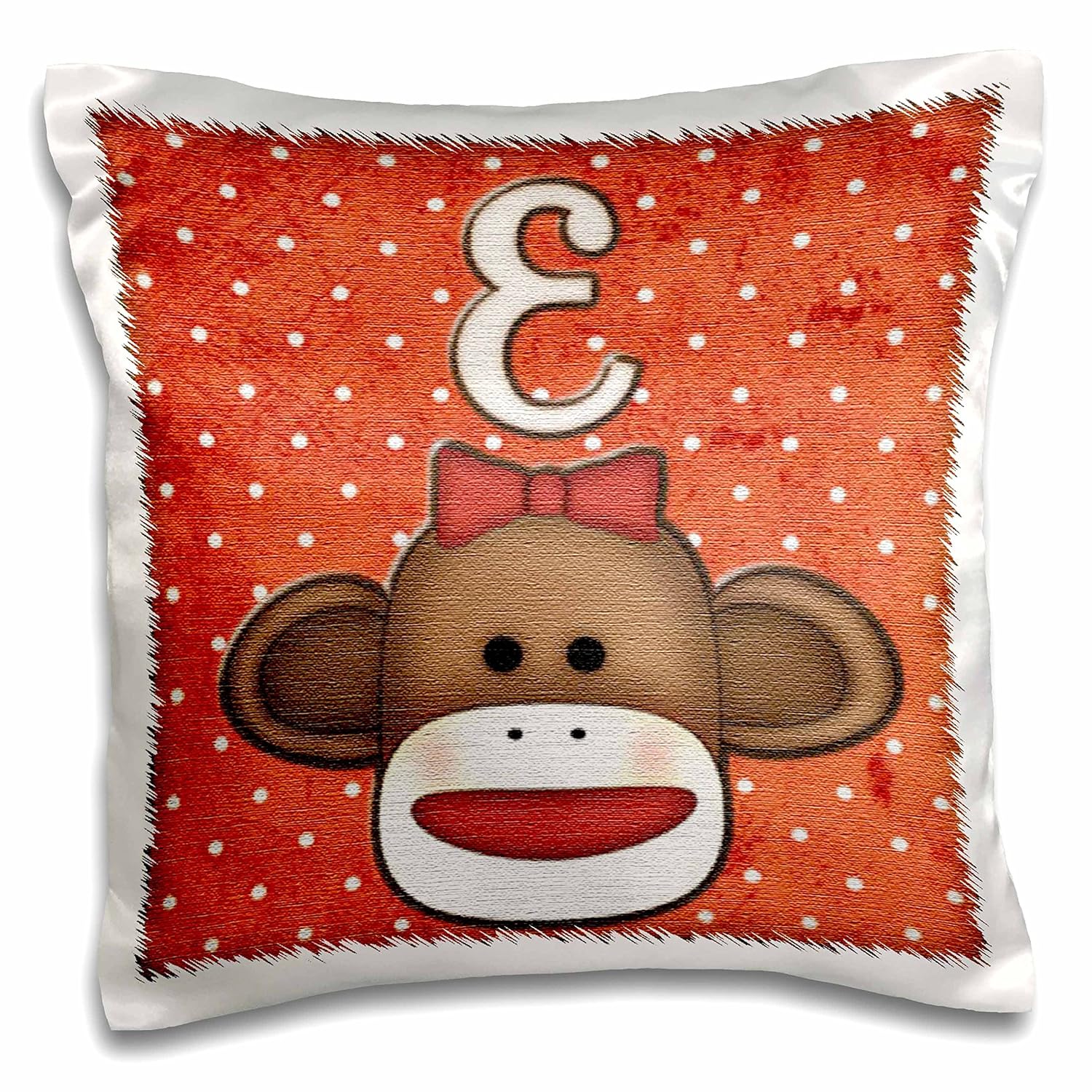 Amazon Com 3drose Pc 102808 1 Cute Sock Monkey Girl Initial