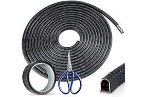 CARTAXIO Car Door Protector Edge Guards Black 33Ft(10M) - Car Door Edge Guards - UVC Universal Fit U-Shape Edge Trim with 3M Tape & Scissors - Durable & Easy to Install for Sedans, Truck, SUV, ATV, UTV…