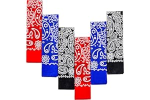 EVERY-VILLE Where EVERYone is Welcome 6-Pack 100% Cotton Bandanas - Holiday Gifts for Men Women