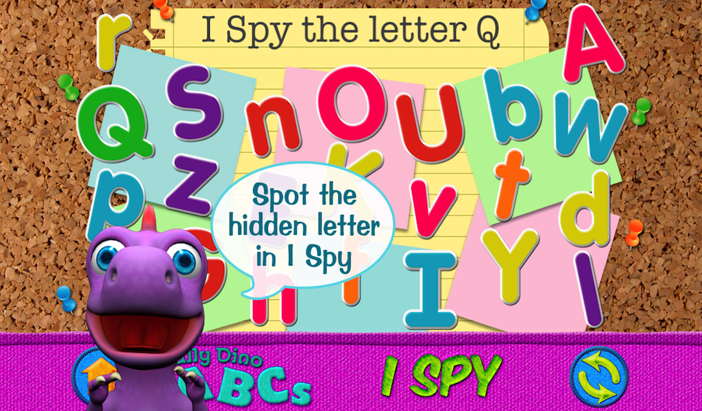 ABCs with Dally Dino - Kids Learn the Alphabet with Flashcards, I Spy, Sort It, Match, Sequence, Memory and Counting Games! Preschool Fun with Dally Dinosaur