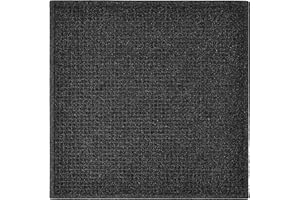 HE HUDSON EXCHANGE Hudson Exchange (35"x35", Charcoal) Waterhog Fashion Scraper Entry Square Floor Mat