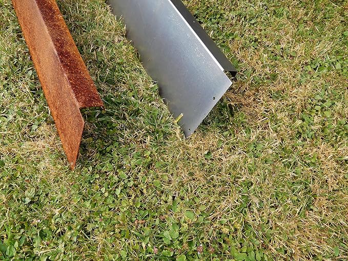 Lawn Edging Corten Steel Patina Flower Bed Edging 1 mm width 14 cm Mowing Edges Amazon.co.uk