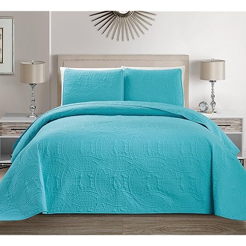 Queen Turquoise Bedspreads: Amazon.com
