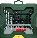 Bosch 15-Piece Mini X-Line Drill Bit Set Wood Metal Masonry view 2
