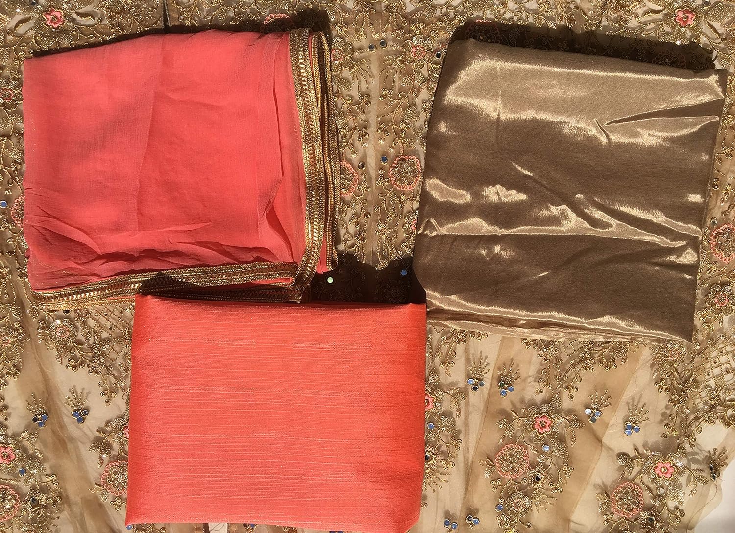 rudraprayag women's net and santoon anarkali gown (5407, gajjari, free size)