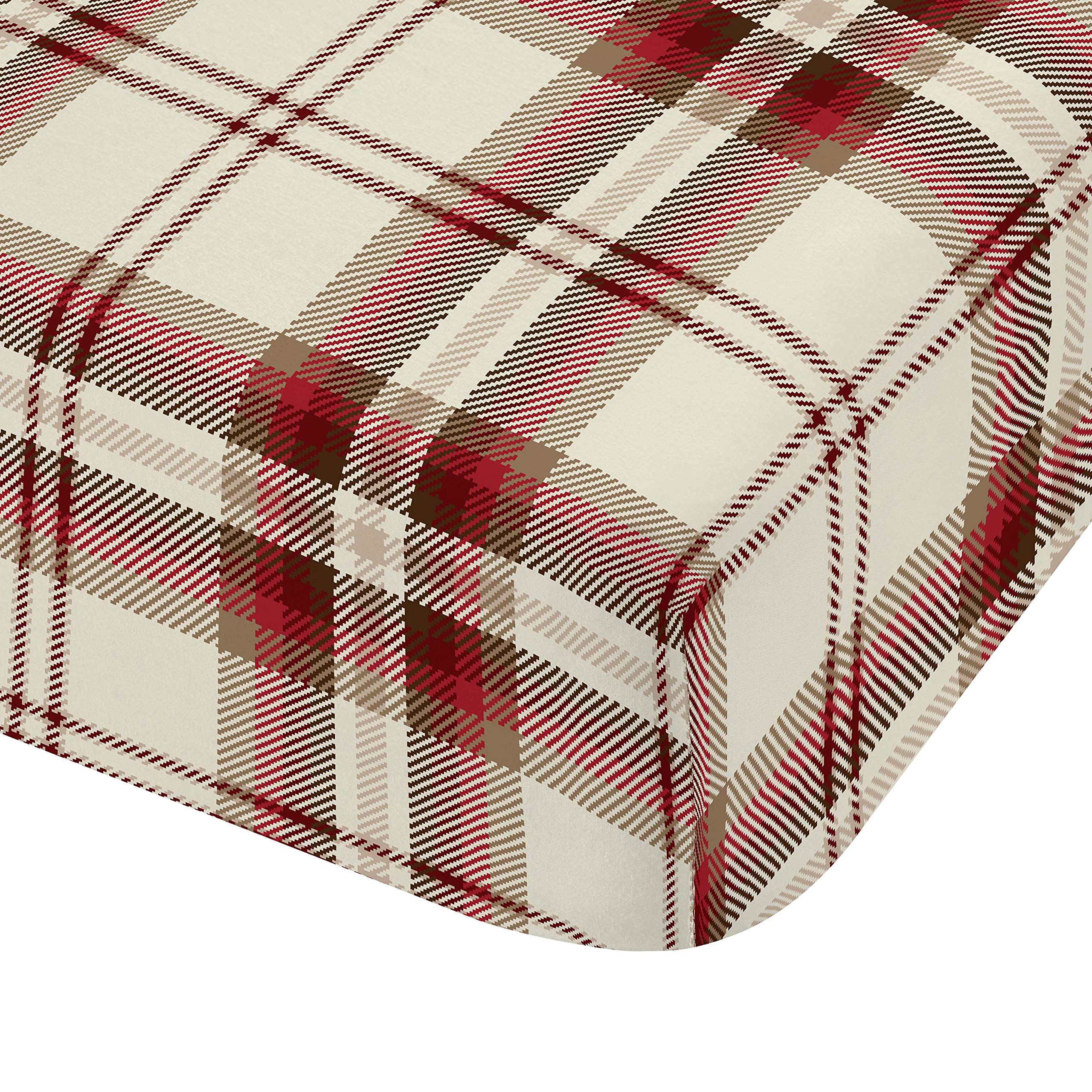 Kelso 140 x 200 Fitted Sheet Red